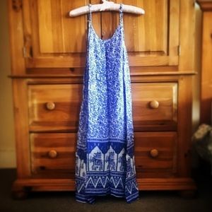 🌞Hand dyed cotton Indian elephant summer dress 🌞